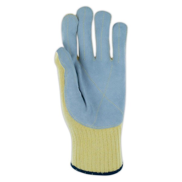 CutMaster KEV16LEA Medium Weight ParaAramid Leather Palm Gloves  Cut Level A4, 12PK
